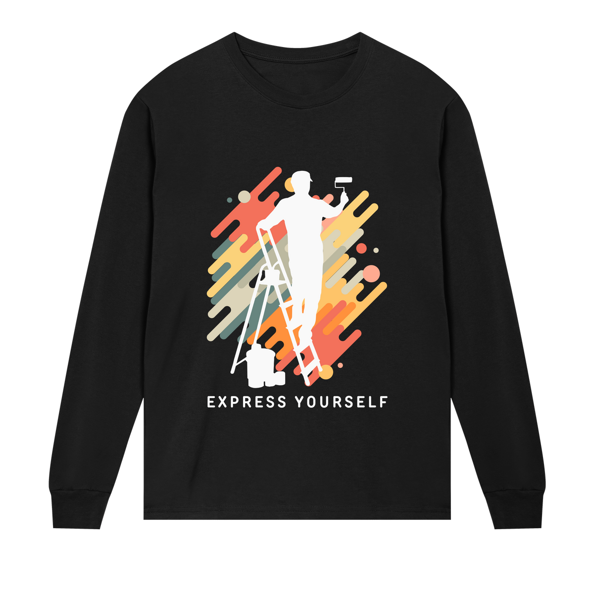 Inspire and Aspire - Vibrant Tee - Black men - Long Sleeve T-shirts