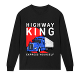 Road King - Bold Truck Tee - Black men - Long Sleeve T-shirts