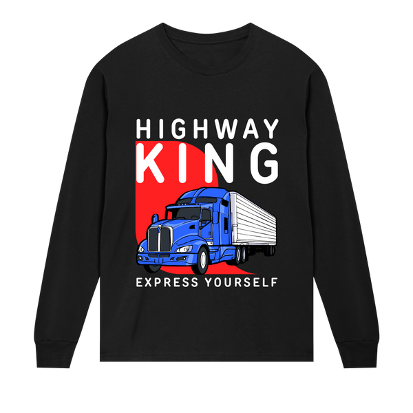 Road King - Bold Truck Tee - Black men - Long Sleeve T-shirts