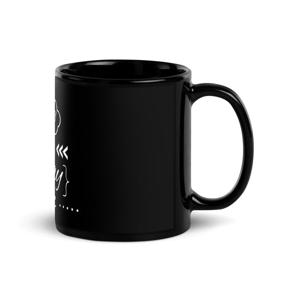 Worry Less, Pray More Black Glossy Mug - - Mugs