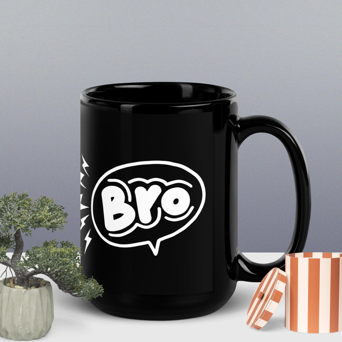 Comic Vibes & Nostalgia – "HEY! BRO" Mug for Your Special Bro - Default Title - Mugs