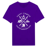 HAPPY CAMPER - Embrace the Joy of Outdoor Memories - Purple - T-Shirts