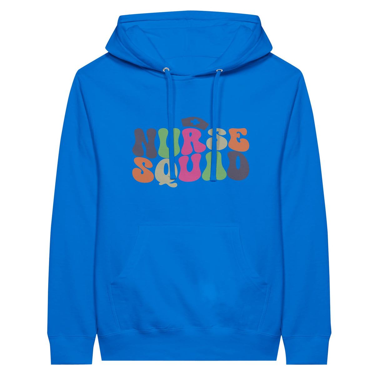 Nurse Squad Premium Unisex Hoodie - Celebrate the Caregivers - Royal - Print Material