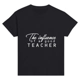 Honoring Influence - Celebrate Teachers in Cotton - Black - T-Shirts