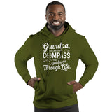 Grandpa’s Compass - Timeless Warmth - Army - Hoodies