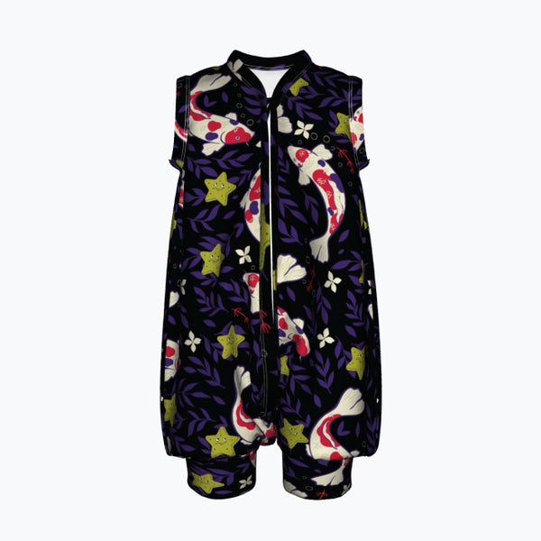 Underwater Whimsy - Koi & Starfish Romper - - Bodysuits