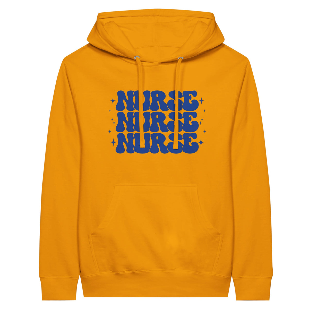 The Heartbeat of Care - Nurse Pullover Hoodie - Gold M - Hoodies