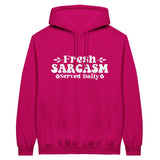 Fresh Sarcasm Served Daily - Classic Unisex Pullover Hoodie - Heliconia - Hoodies