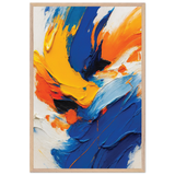 Color Rush – Abstract Wooden Framed Poster Gift - Wood frame - Wooden Framed Posters
