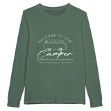 Campfire Memories - Welcome to Our Camper - Military Green - Long Sleeve T-shirts