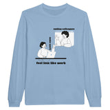 Comfort Fit Long-sleeve Shirt for Office Buddies - Light Blue - Long Sleeves T-shirts