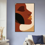 Golden Serenity – Abstract Metal Framed Poster Gift - - Metal Framed Posters