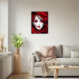 Red Passion - Art That Speaks - - Framed Poster