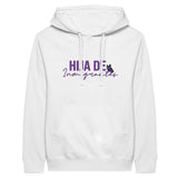 Hija de Inmigrantes | Fille d'Immigrants Premium Unisex Pullover Hoodie - White - Hoodies