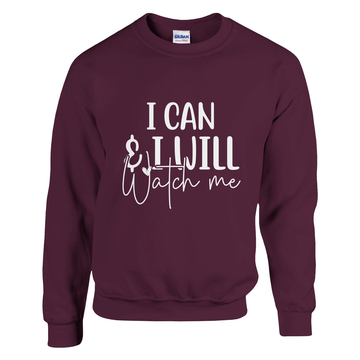 Determination Defined - I CAN & I WILL Apparel - Maroon - Sweatshirts