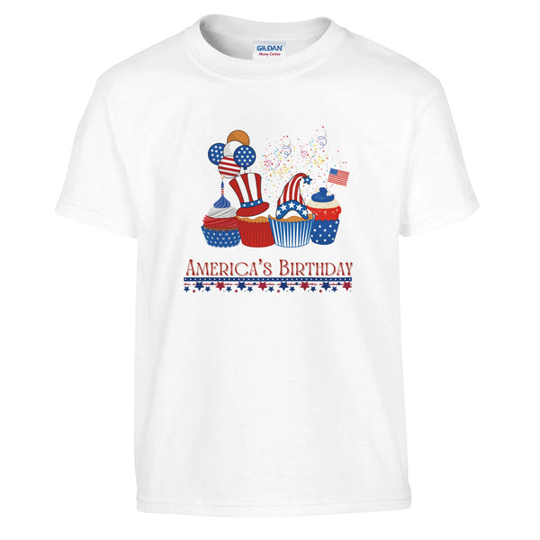 Celebrate America’s Birthday with Fun - White - T-shirts