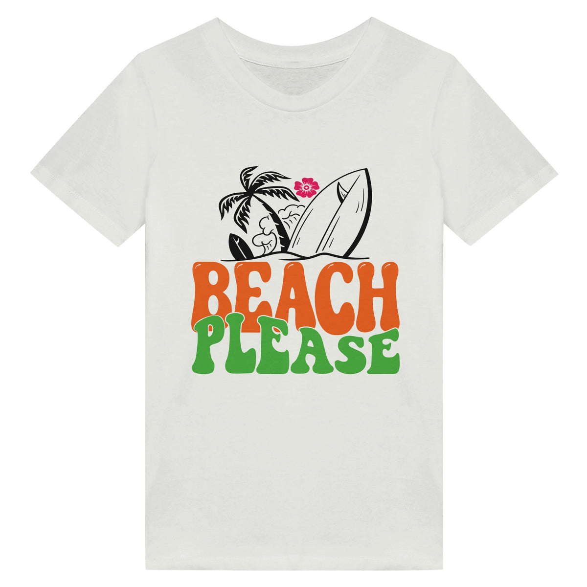 Sandy Serenity - Beach Please Apparel - White - Print Material