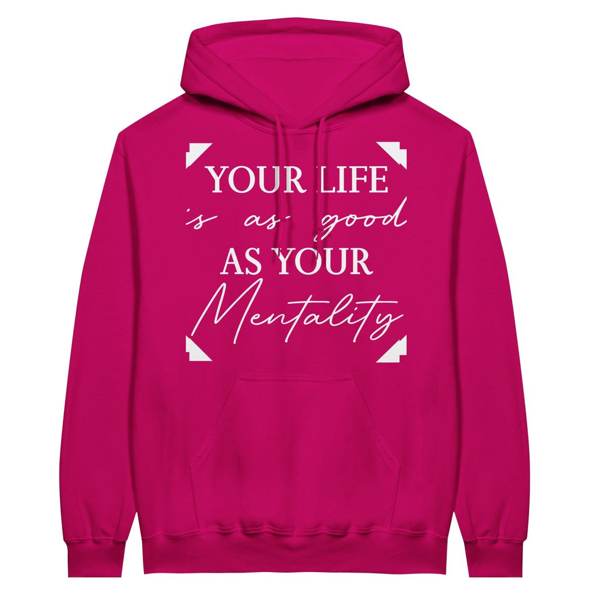 Mindset Matters - Classic Unisex Pullover Hoodie - Heliconia - Hoodies