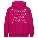 Mindset Matters - Classic Unisex Pullover Hoodie - Heliconia - Hoodies