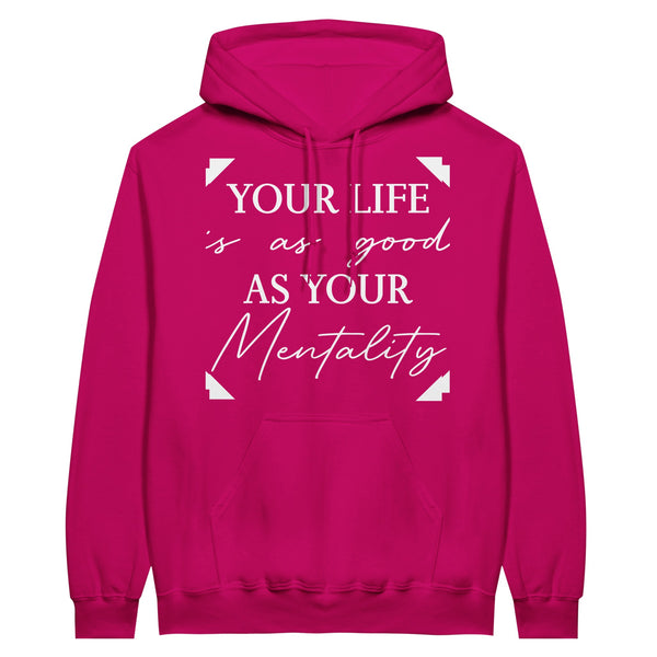 Mindset Matters - Classic Unisex Pullover Hoodie - Heliconia - Hoodies