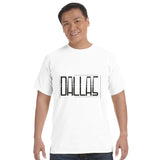 City Simplicity - Dallas in Lines - White - T-shirts