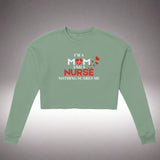 Empowerment Emblem - Mom Nurses Fearlessly Sweatshirt - Dusty Blue - Sweatshirts