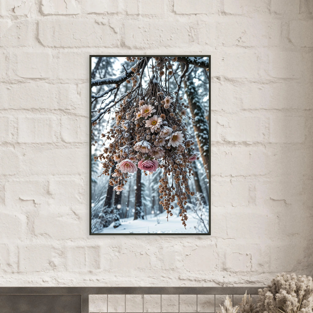 Winter Bloom Framed Poster for Nature Lovers - Default Title - Metal Framed Posters