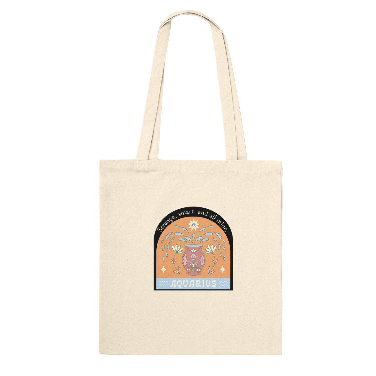 Zodiac Premium Tote Bag Gift for Her - Aquarius - Tote Bags