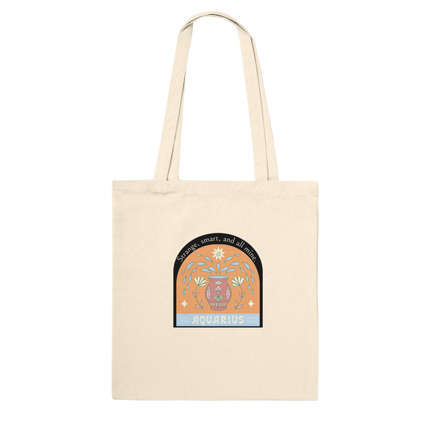 Zodiac Premium Tote Bag Gift for Her - Aquarius - Tote Bags