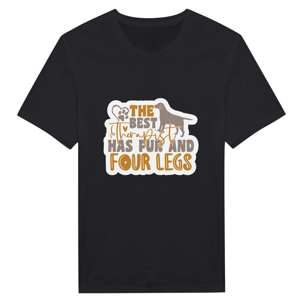 Fur & Four Legs - Where Comfort Meets Therapy in Every Stitch - Black - T-Shirts