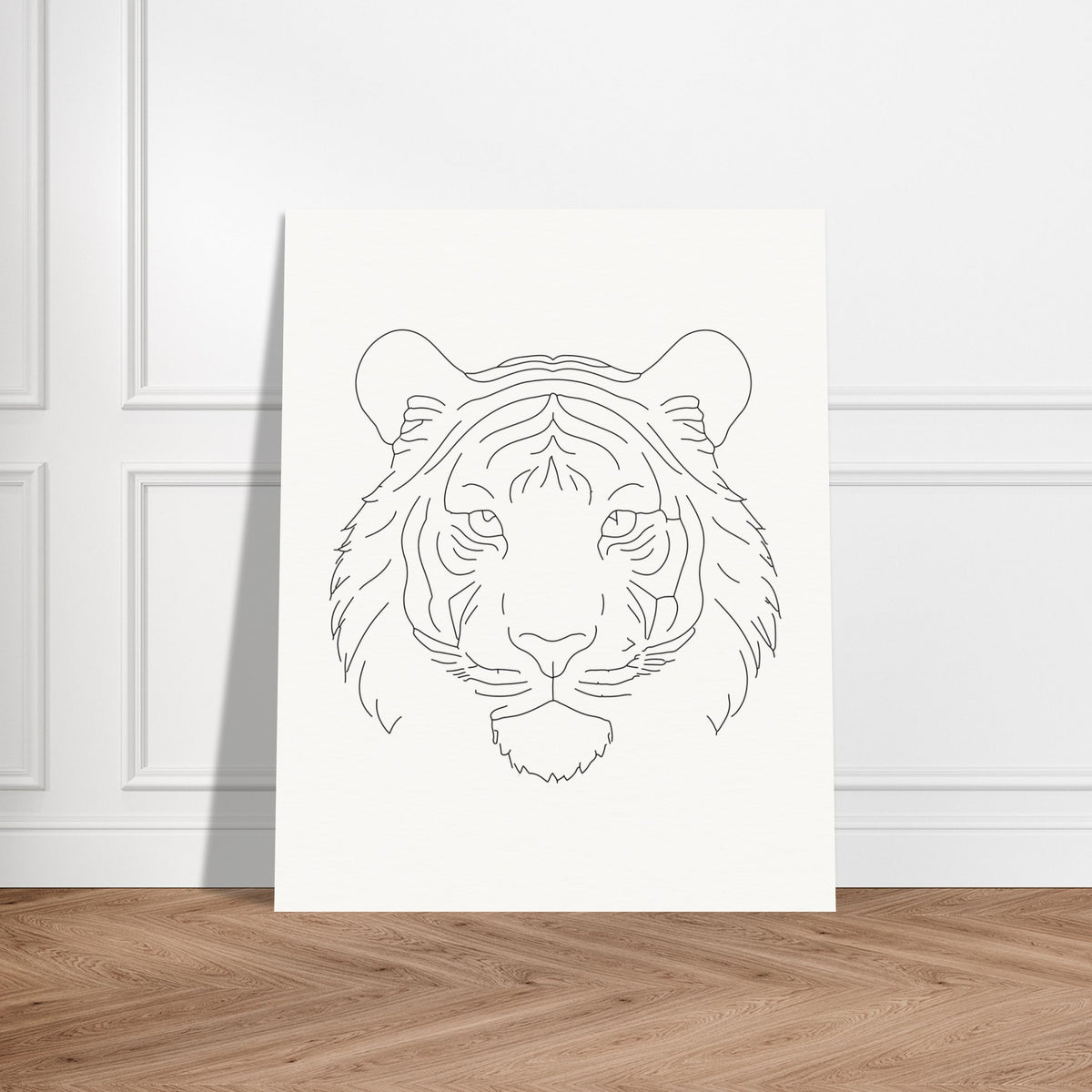 The Silent Majesty - Tiger Line Art Poster - - Posters