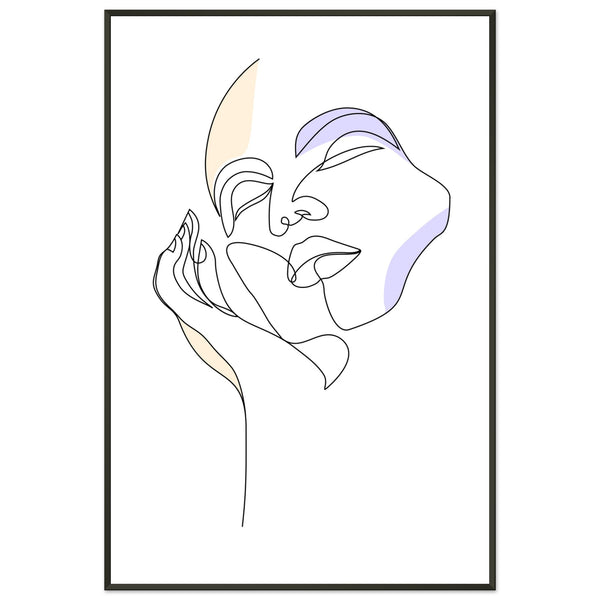 Graceful Lines - Contemporary Art for Your Space - 60x90 cm 24x36″ - Metal Framed Posters