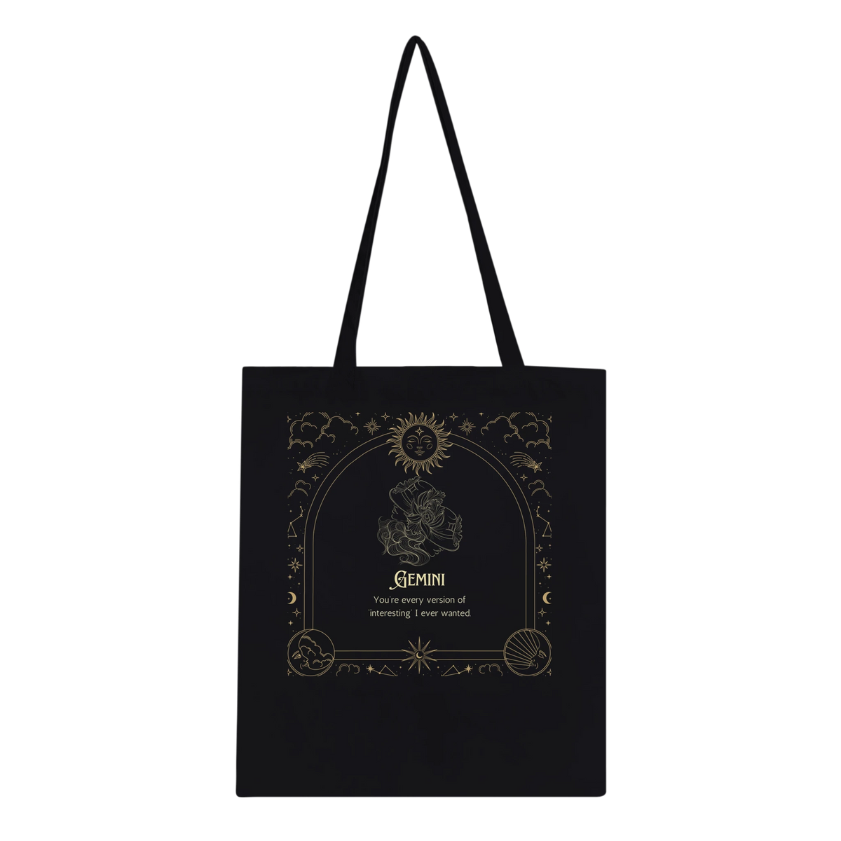 Astrology Tote Bag for Aries to Pisces Souls - Gemini - Tote Bags