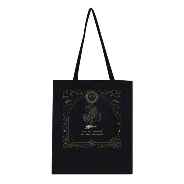 Astrology Tote Bag for Aries to Pisces Souls - Gemini - Tote Bags