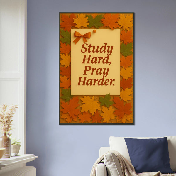 Gift of Faith & Focus – Study Metal Framed Poster - - Metal Framed Posters