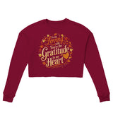 Season of Thanks - Fashionable Gratitude for Her - Brick - Sweatshirts