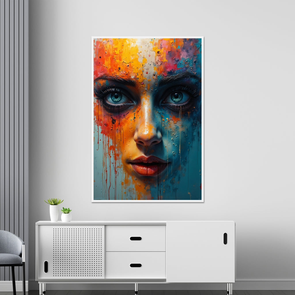 Artful Glance of Emotion - - Framed Posters