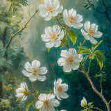 Bloom in Peace – Wood and Metal Framed Poster - Gold Metal Glossy Photo - Framed Posters