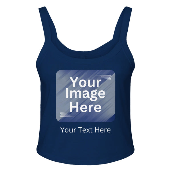 Modern Style - The Perfect Customizable Scoop Tank for Every Occasion - solid navy blend - Tank Tops