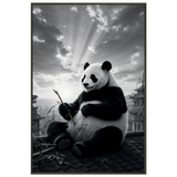 Urban Panda - Cityscape Framed Poster - - Metal Framed Posters