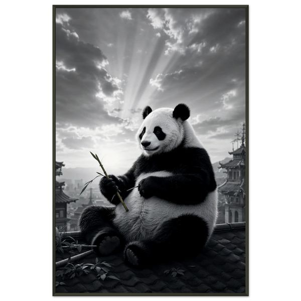 Urban Panda - Cityscape Framed Poster - - Metal Framed Posters