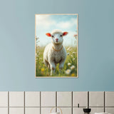 Pure Joy – Wooden Poster Gift for Baby Room - Wood frame - Wooden Framed Posters