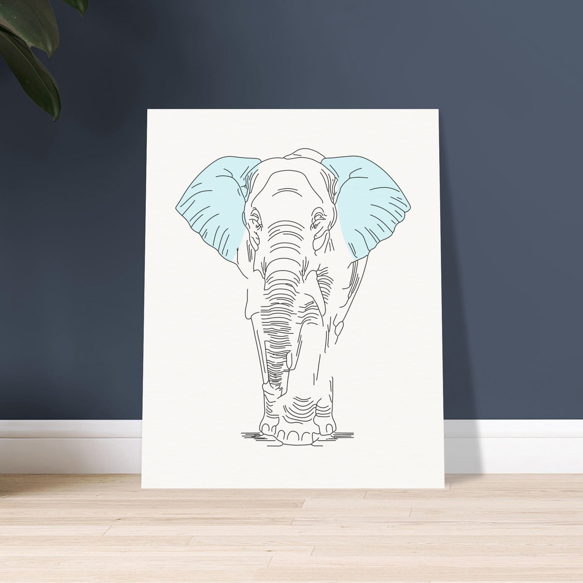 Gentle Giant - Minimalist Elephant Art - - Posters