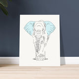 Gentle Giant - Minimalist Elephant Art - - Posters