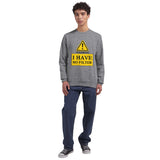 Warning - Bold Statement – No Filter Sweatshirt - - Crewneck Sweatshirts