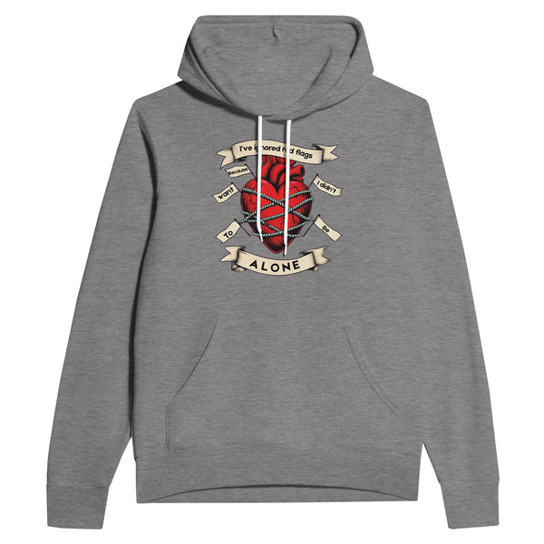 Heartfelt Confessions - Wearing Your Heart on Your Sleeve - Dark Gray Heather - Hoodies