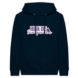 Hija de Inmigrantes | Fille d'Immigrants Premium Unisex Pullover Hoodie - Navy - Hoodies