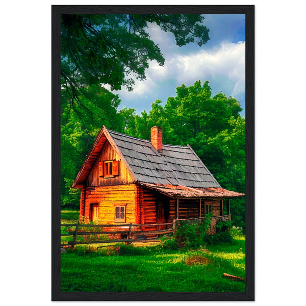 Peaceful Getaway - Framed Poster for Your Home - 30x45 cm 12x18″ Black frame - Framed Posters