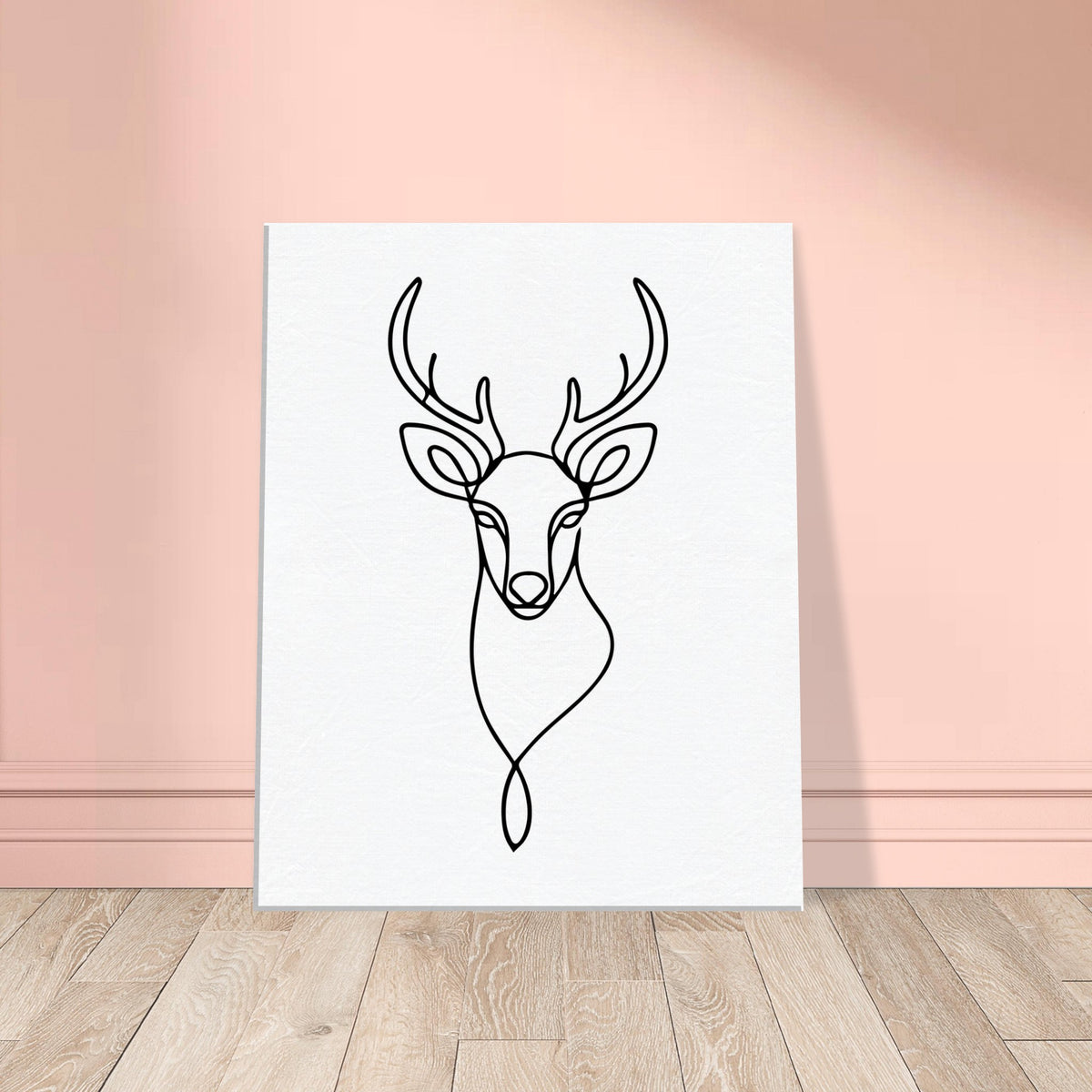 Timeless Beauty - Majestic Deer Outline Canvas - - Canvas Prints