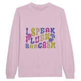 Tongue-in-Cheek Threads - Communicate in Style - Light Pink - Sweatshirt